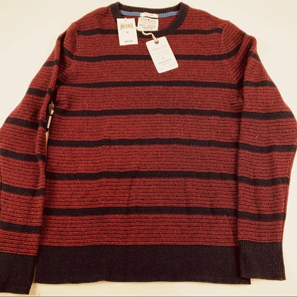 Lucky Brand-Sweater-New W/Tag-RedBlack-Medium - Picture 1 of 5